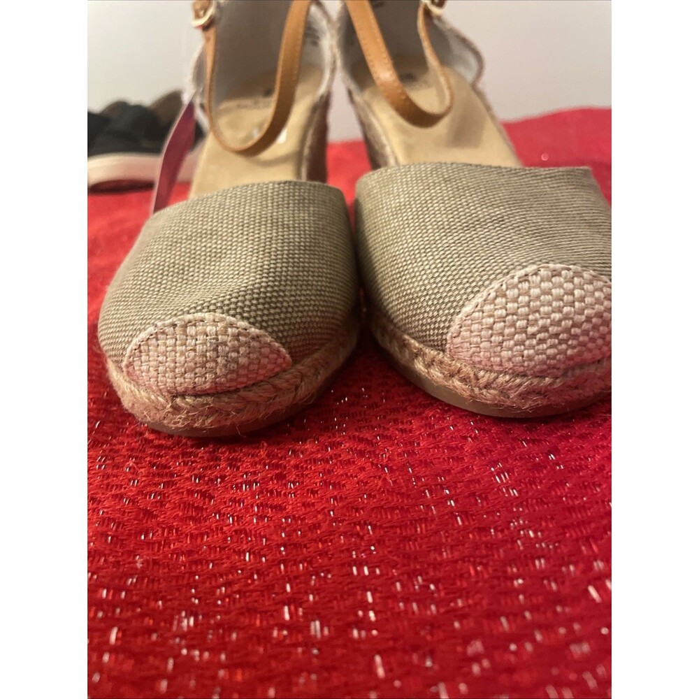White Mountain Espadrille Wedge sandals 8W Mamba Neutral - Picture 2 of 16